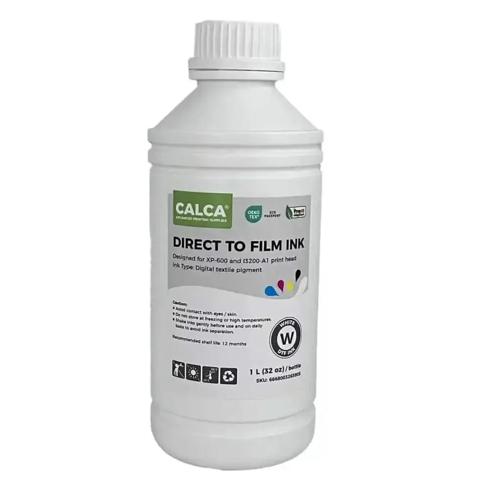 CALCA Direct to Transfer Film Ink for Epson Printheads. 32 oz, Bottle of 1L, Water-based DTF Inks - PRINTHOLIX