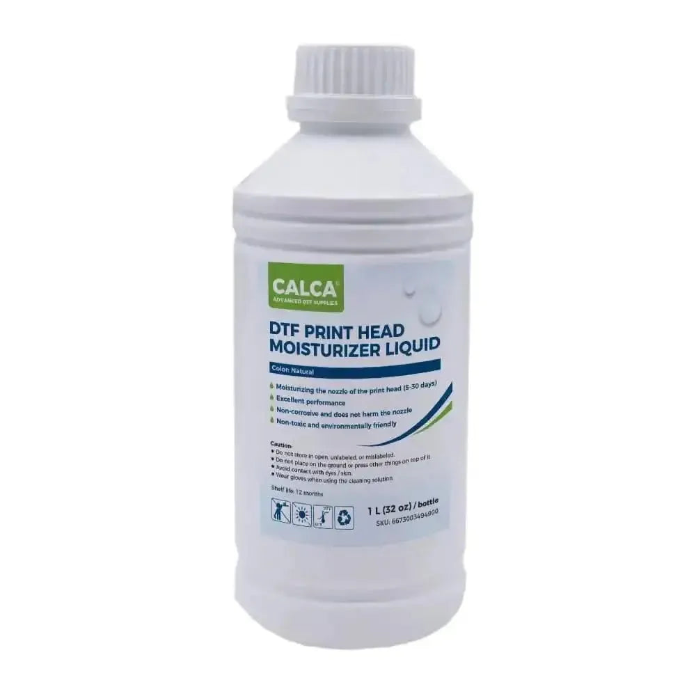 CALCA Direct to Transfer Film Printhead Moisturizing Liquid. 32 oz, Bottle of 1L - PRINTHOLIX