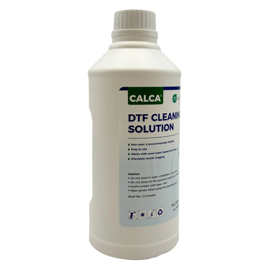 CALCA Direct to Transfer Film Cleaning Solution for Water-based Epson Printheads. 32 oz, Bottle of 1L