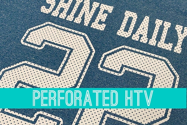 Perforated Vinyl  HTV Transfers – Pre-Cut, Ready to Weed 11"x11"