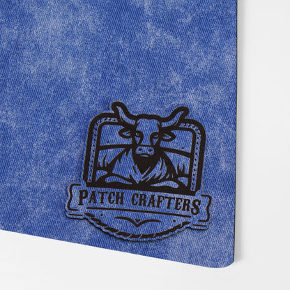 Faux Leather Patches - Engraved (With Adhesive)