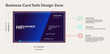 safe zone business cards bleed