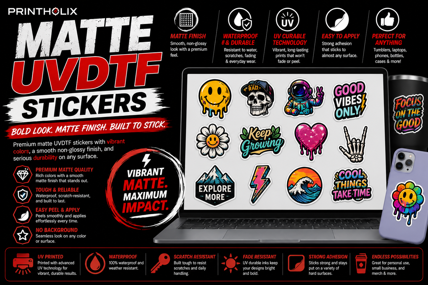 MATTE UVDTF GANG SHEET STICKERS