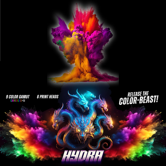 22.5" PREMIUM EXPANDED GAMUT CMYK PLUS RGBO DTF TRANSFERS