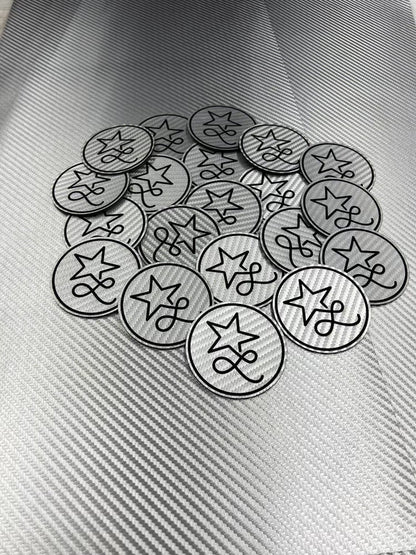 Faux Leather Patches - Engraved (With Adhesive)