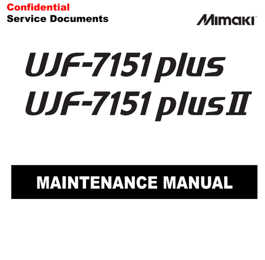 Mimaki 7151 Plus & Plus II Service Maintenance Manual