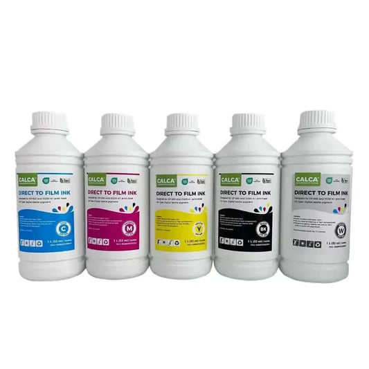 CALCA Direct to Transfer Film Ink for Epson Printheads. 32 oz, Bottle of 1L, Water-based DTF Inks - PRINTHOLIX