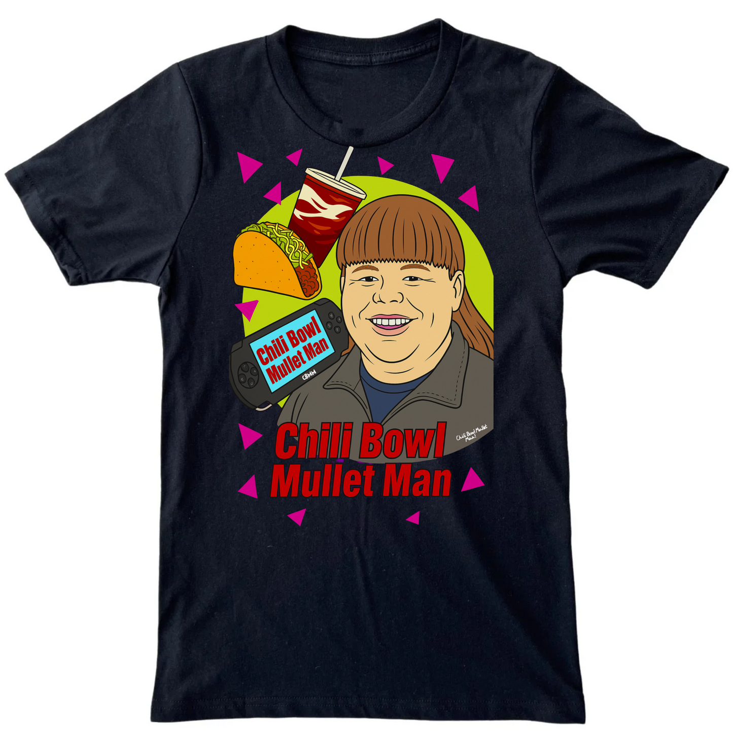 Chili Bowl mullet man tee