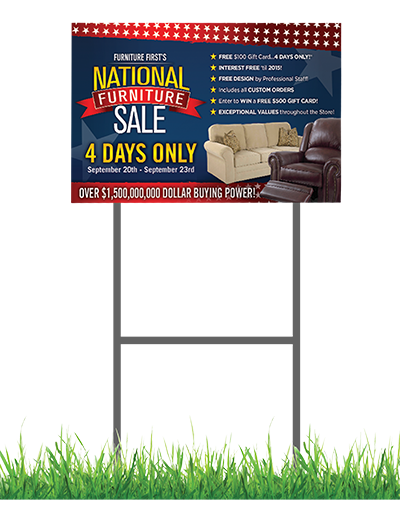 Custom YARD SIGNS - NO Minimum LOCAL PICKUP ONLY