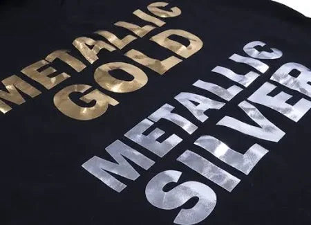 Metallic Foil HTV Transfers – Pre-Cut, Ready to Weed 11"x11"